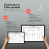 Previs Calendrier Magnetique Frigo A4 (21X29CM) avec 3 Marqueurs Premium- Planning Frigo Magnetique - Magnet Organisateur Famili