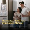 Previs Pack Calendrier Magnétique Mensuel A3 + Agenda Magnétique Hebdomadaire A3 pour Réfrigérateur - Organisateur - Agenda, Men
