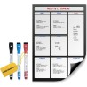 Previs Planning Frigo Magnetique Hebdomadaire A3 (30X40CM) avec 3 Marqueurs Premium - Idéal pour les listes de courses et l'orga