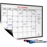 Previs Calendrier Magnetique Frigo A3 (30X40CM) avec 3 Marqueurs Premium- Planning Magnetique - Magnet Frigo Organisateur Famili