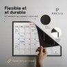 Previs Calendrier Magnetique Frigo A3 (30X40CM) avec 3 Marqueurs Premium- Planning Magnetique - Magnet Frigo Organisateur Famili