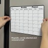 Calendrier magnétique mensuel et hebdomadaire pour réfrigérateur, planificateur magnétique, planificateur mensuel, tableau de pl