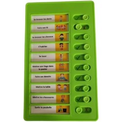 Liste de tâches à faire, Tableau todo list, avec 10 cartes blanches et 88 autocollants, Pour enfants non verbaux et autistes (Ve