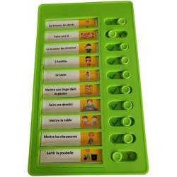 Liste de tâches à faire, Tableau todo list, avec 10 cartes blanches et 88 autocollants, Pour enfants non verbaux et autistes (Ve