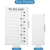 Tableau de Liste de Contrôle,2 PCS Memo Checklist Portable Memoboards avec 10 papiers vides interchangeables,Tableau mémo réutil