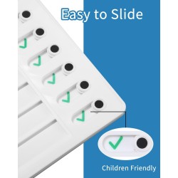 Tableau de Liste de Contrôle,2 PCS Memo Checklist Portable Memoboards avec 10 papiers vides interchangeables,Tableau mémo réutil