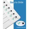 Tableau de Liste de Contrôle,2 PCS Memo Checklist Portable Memoboards avec 10 papiers vides interchangeables,Tableau mémo réutil