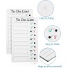 Tableau de Liste de Contrôle,2 PCS Memo Checklist Portable Memoboards avec 10 papiers vides interchangeables,Tableau mémo réutil