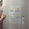 Tableau Magnetique Frigo Transparent, A4 Planning Calendrier Planificateur Hebdomadaire Ardoise Effacable, 30 x 20cm, Planificat