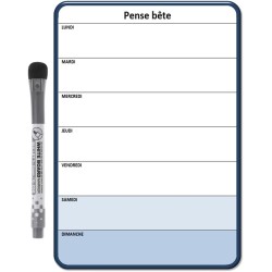 Planning et Liste à faire - To do list - magnétique effaçable pour frigo 15X21 cm A5 + 1 marqueur effaçable magnétique, liste à 