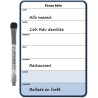 Planning et Liste à faire - To do list - magnétique effaçable pour frigo 15X21 cm A5 + 1 marqueur effaçable magnétique, liste à 