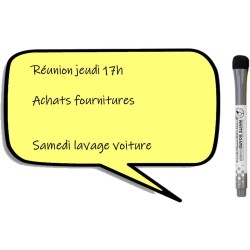 Planning et Liste à faire - To do list - magnétique effaçable pour frigo 15X21 cm A5 + 1 marqueur effaçable magnétique, liste à 