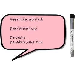 Planning et Liste à faire - To do list - magnétique effaçable pour frigo 15X21 cm A5 + 1 marqueur effaçable magnétique, liste à 
