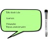 Planning et Liste à faire - To do list - magnétique effaçable pour frigo 15X21 cm A5 + 1 marqueur effaçable magnétique, liste à 