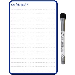 Planning et Liste à faire - To do list - magnétique effaçable pour frigo 15X21 cm A5 + 1 marqueur effaçable magnétique, liste à 