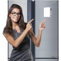 Planning et Liste à faire - To do list - magnétique effaçable pour frigo 15X21 cm A5 + 1 marqueur effaçable magnétique, liste à 
