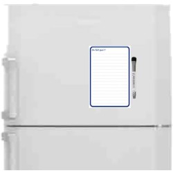 Planning et Liste à faire - To do list - magnétique effaçable pour frigo 15X21 cm A5 + 1 marqueur effaçable magnétique, liste à 