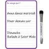 Planning et Liste à faire - To do list - magnétique effaçable pour frigo 15X21 cm A5 + 1 marqueur effaçable magnétique, liste à 