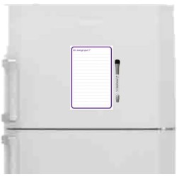Planning et Liste à faire - To do list - magnétique effaçable pour frigo 15X21 cm A5 + 1 marqueur effaçable magnétique, liste à 