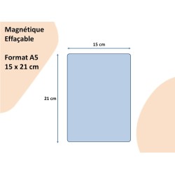 Planning et Liste à faire - To do list - magnétique effaçable pour frigo 15X21 cm A5 + 1 marqueur effaçable magnétique, liste à 