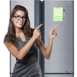 Planning et Liste à faire - To do list - magnétique effaçable pour frigo 15X21 cm A5 + 1 marqueur effaçable magnétique, liste à 