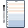 Planning et Liste à faire - To do list - magnétique effaçable pour frigo 15X21 cm A5 + 1 marqueur effaçable magnétique, liste à 