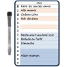 Planning et Liste à faire - To do list - magnétique effaçable pour frigo 15X21 cm A5 + 1 marqueur effaçable magnétique, liste à 