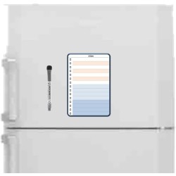 Planning et Liste à faire - To do list - magnétique effaçable pour frigo 15X21 cm A5 + 1 marqueur effaçable magnétique, liste à 