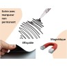 Planning et Liste à faire - To do list - magnétique effaçable pour frigo 15X21 cm A5 + 1 marqueur effaçable magnétique, liste à 