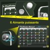 2 Pack Calendrier Frigo Transparent Magnetique en Français, 42 x 30 cm Acrylique Calendrier Magnetique Planner Frigo et Planning