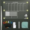 Tableau Transparent Frigo Effacable en Français, 42 x 30 cm Acrylique Tableau Planning Semaine Magnetique Calendrier Frigo Trans
