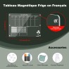 Tableau Transparent Frigo Effacable en Français, 42 x 30 cm Acrylique Tableau Planning Semaine Magnetique Calendrier Frigo Trans