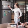 Tableau Transparent Frigo Effacable en Français, 42 x 30 cm Acrylique Tableau Planning Semaine Magnetique Calendrier Frigo Trans
