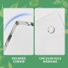 Planificateur Semainer Effaçable,Agenda Hebdomadaire à Suspendre, avec 6 Marqueurs, Transparent, 30 × 20 Cm, Adapté à Une Utilis