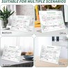 Semainier, Planning Semaine, Bureau Weekly Planner, Planificateur Hebdomadaire RéPéTable, Tableau Blanc Effacable Convient Pour 