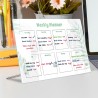Semainier, Planning Semaine, Bureau Weekly Planner, Planificateur Hebdomadaire RéPéTable, Tableau Blanc Effacable Convient Pour 