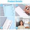 Tableau Memo Checklist, 4 Pcs To Do List pour Enfants avec 20 Papier Vierges, 2 Autocollants et 4 Marqueurs pour Tableau Blanc, 