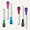 Amazon Basics Lot de 3 calendriers magnétiques effaçables à sec pour réfrigérateur avec 8 marqueurs et effaceur, Blanc