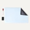 Amazon Basics Tableau magnétique effaçable à sec, tableau Blanc pour réfrigérateur, feuille de 33 x 50 cm, avec 2 marqueurs et e