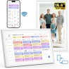 NEWYES Calendrier Numerique Mural 15,6" – Tableau Organisation Famille Wi-Fi Sync & Cadre Photo Numérique, Semainier Enfant 1920