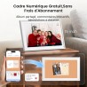 NEWYES Calendrier Numerique Mural 15,6" – Tableau Organisation Famille Wi-Fi Sync & Cadre Photo Numérique, Semainier Enfant 1920