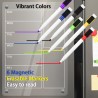 A4 Calendrier Magnetique Frigo Transparent-Calendrier Magnétique Effaçable (29,7 x 21cm)-Semaine Tableau Frigo Transparent avec 