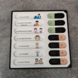 Générique Tableau d'activités Routine Enfant bébé à Personnaliser to do List Matin Soir Réveil Coucher Sommeil Dodo Taches ménag