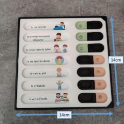 Générique Tableau d'activités Routine Enfant bébé à Personnaliser to do List Matin Soir Réveil Coucher Sommeil Dodo Taches ménag