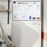 Semainier Tableau Magnetique Frigo 40x30cm, Planning Semaine Tableau Blanc Effacable To Do List, Réutilisable Weekly Planner Tab