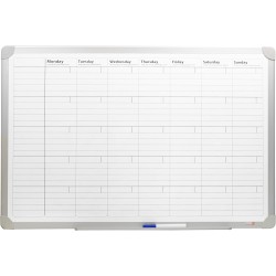 DESQ Planning mensuel - Magnétique, 60 x 90 cm, Cadre en aluminium, Business Classy Design, Français