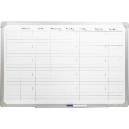 DESQ Planning mensuel - Magnétique, 60 x 90 cm, Cadre en aluminium, Business Classy Design, Français