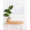 DESQ Planning mensuel - Magnétique, 60 x 90 cm, Cadre en aluminium, Business Classy Design, Français