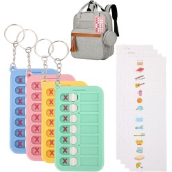 Lot de 4 planificateurs hebdomadaires pour enfants, liste de choses à faire, tableaux de contrôle de routine pour enfants, bloc-