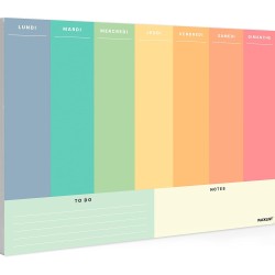 Planificateur Organisateur Hebdomadaire A4 Sans Date - Planification de Bureau - Weekly Planner - Agendas, Planificateurs et Cal